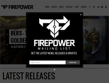 Tablet Screenshot of firepowerrecords.com